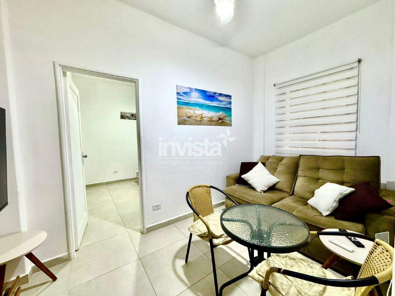 C&oacute;digo: 44364 R$ 3.500,00 Apartamento para alugar em Santos-SP no bairro Boqueir&atilde;o, com 1 dormit&oacute;rio e 36m&sup2; 36 m&sup2; 1 quarto 1 vaga - Santos