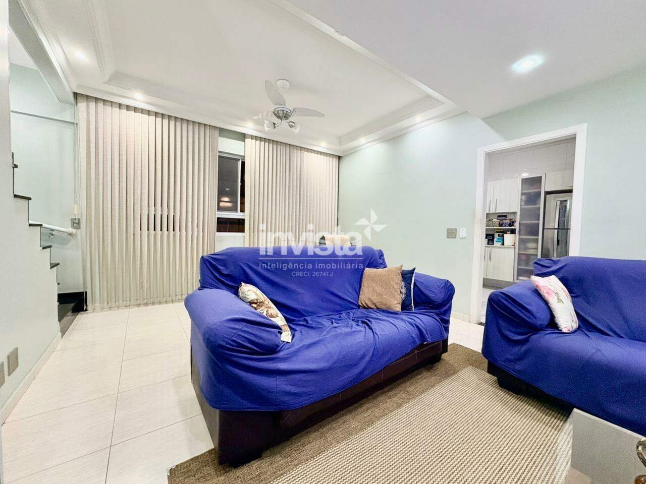 C&oacute;digo: 44377 R$ 790.000,00 Casa Villagio &agrave; venda em Santos-SP no bairro Estu&aacute;rio, com 3 dormit&oacute;rios e 111m&sup2; 111 m&sup2; 3 quartos 2 vagas - Santos