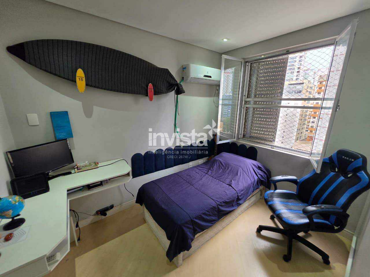 Apartamento &agrave; venda na quadra da praia, 3 dormit&oacute;rios &ndash; Canal 1 | Santos/SP - Santos