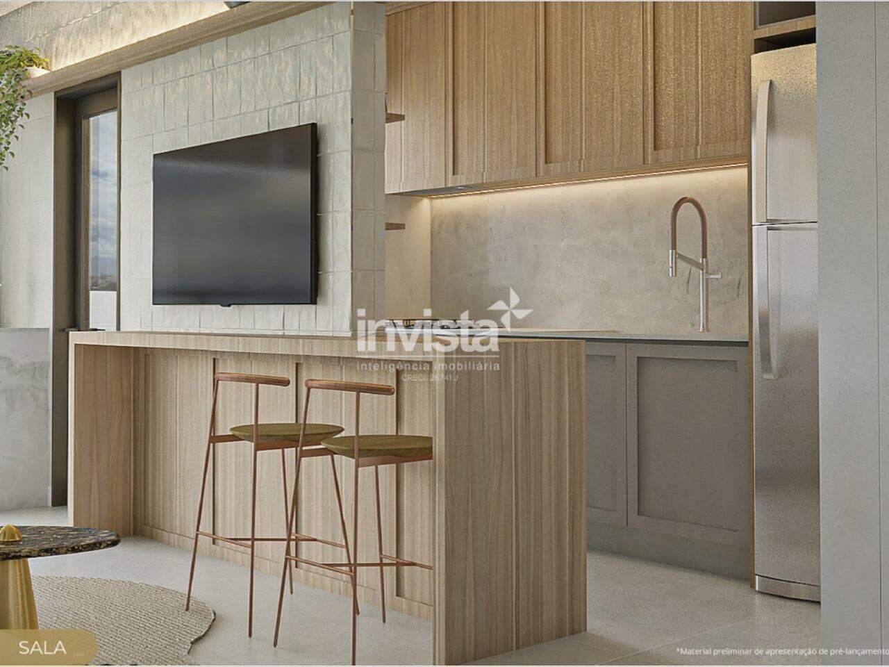 Apartamento na planta &agrave; venda em Santos &ndash; 2 dormit&oacute;rios, 1 su&iacute;te e 67 m&sup2;, lazer completo no Marap&eacute; &ndash; Santos &ndash; SP - Santos