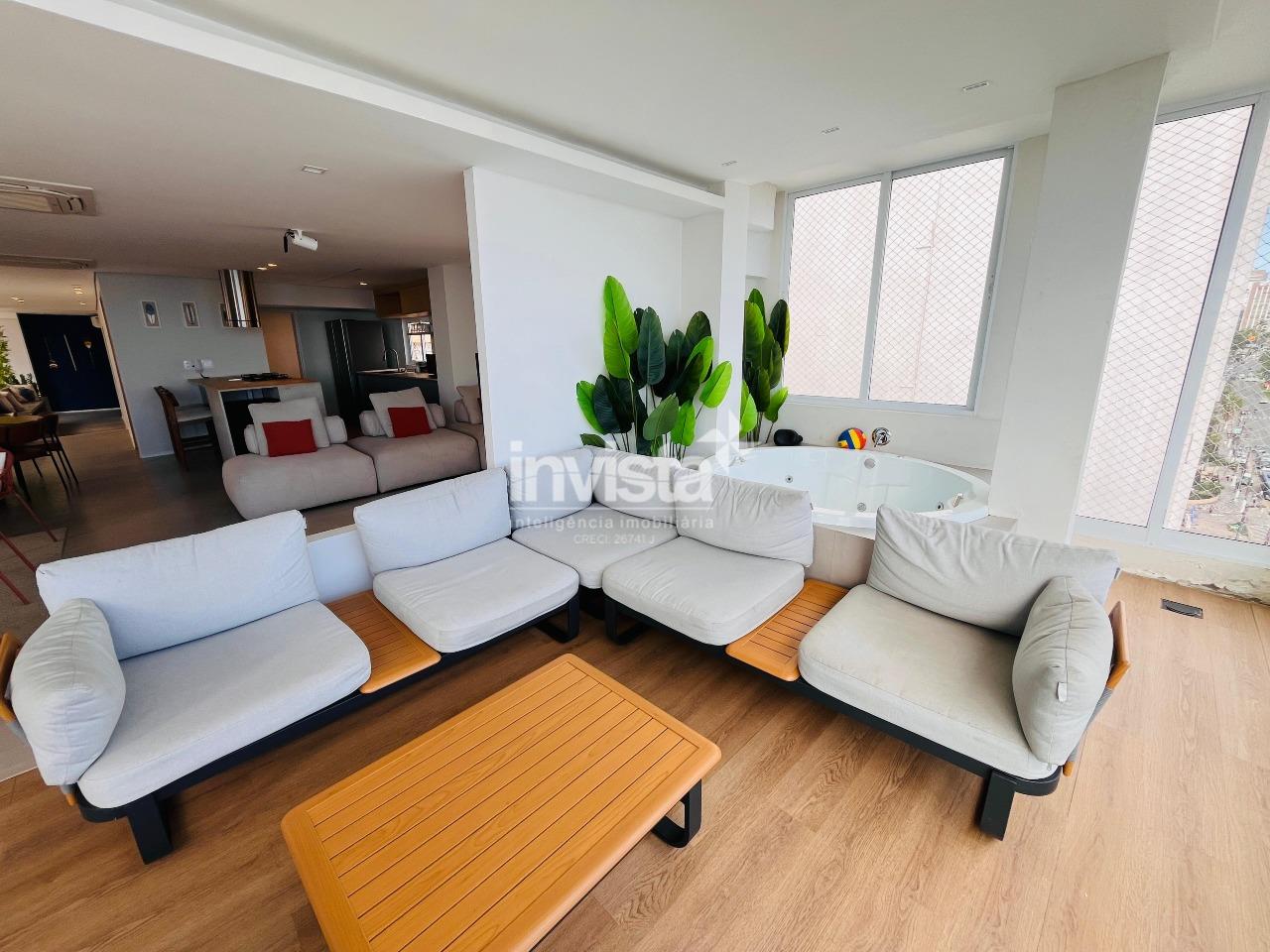 Apartamento para aluguel no bairro Boqueir&atilde;o - Santos