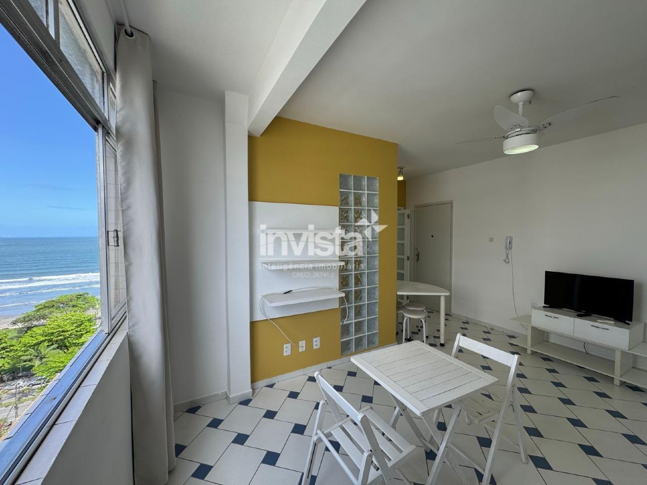 C&oacute;digo: 44600 R$ 3.000,00 Apartamento para alugar em Santos-SP no bairro Boqueir&atilde;o, com 1 dormit&oacute;rio e 50m&sup2; 50 m&sup2; 1 quarto 1 vaga - Santos