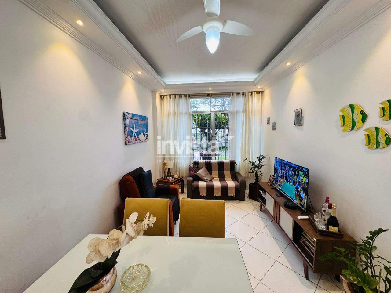 APARTAMENTO MOBILIADO FRENTE MAR PARA LOCA&Ccedil;&Atilde;O NO EMBAR&Eacute; - Santos