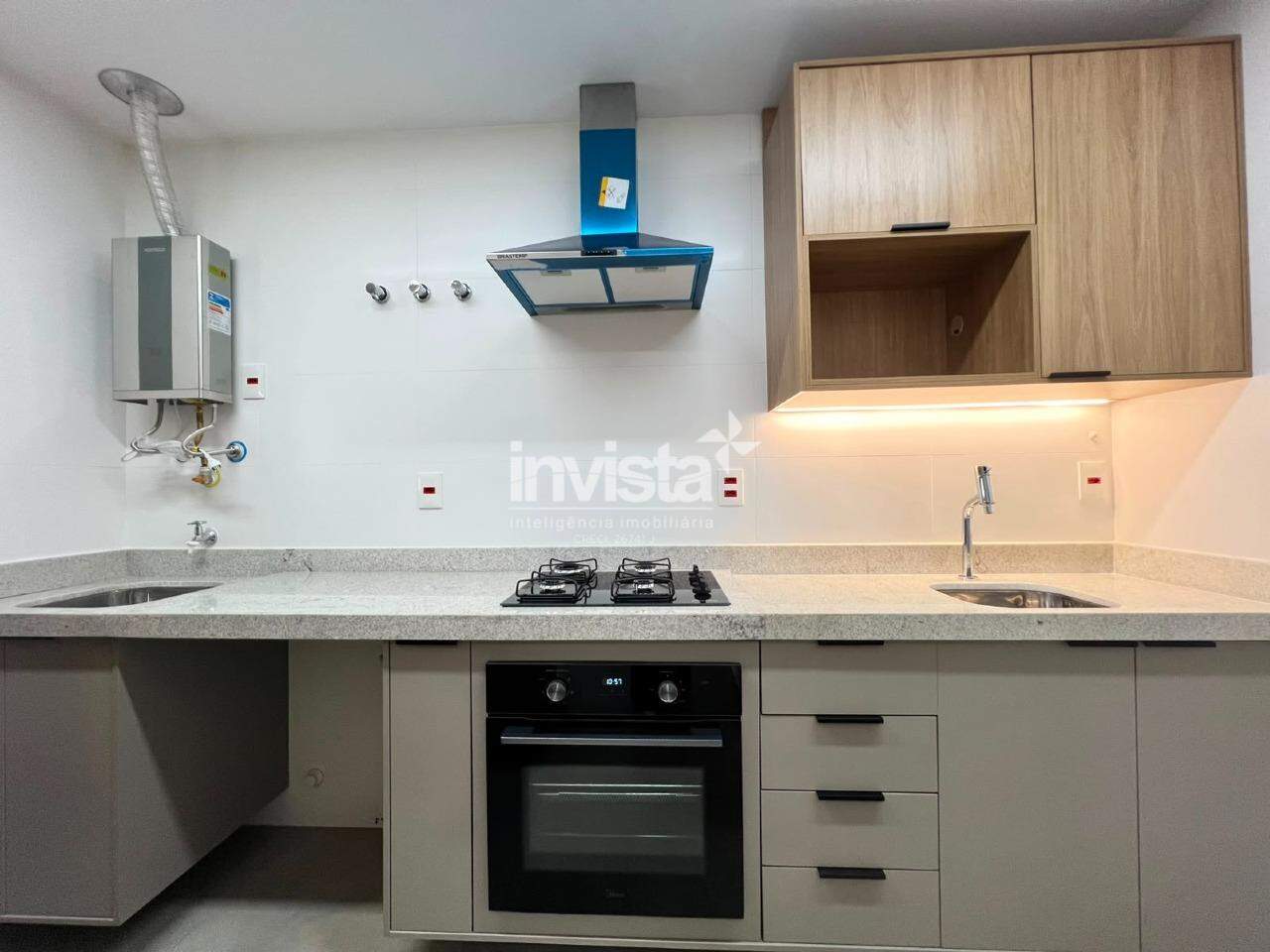 Apartamento residencial de 54 m&sup2; para aluguel no Boqueir&atilde;o, Santos - Santos