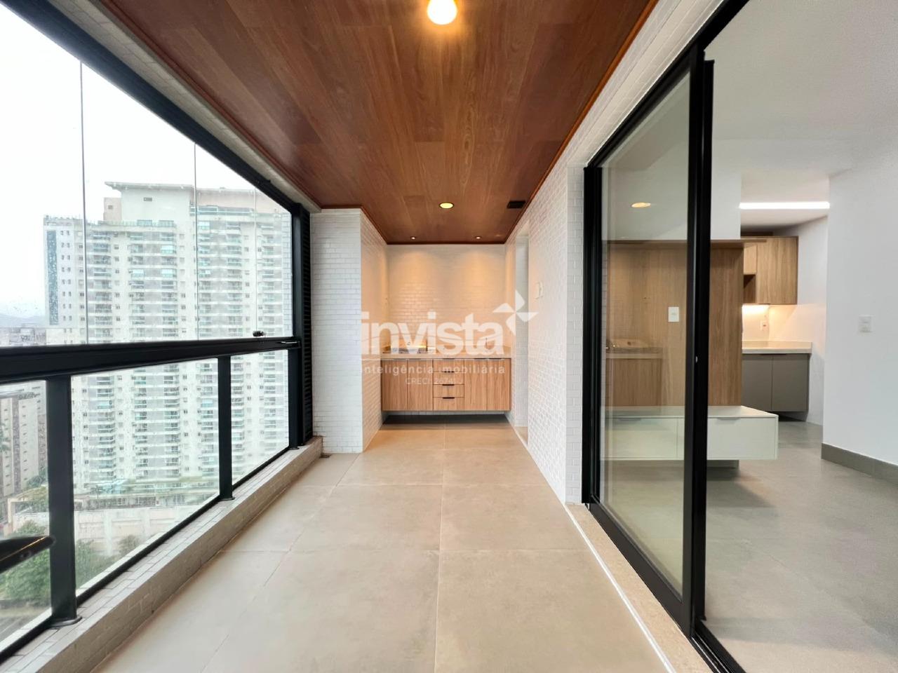 C&oacute;digo: 44676 R$ 5.600,00 Apartamento para alugar em Santos-SP no bairro Boqueir&atilde;o, com 1 dormit&oacute;rio e 54m&sup2; 54 m&sup2; 1 quarto 1 vaga - Santos