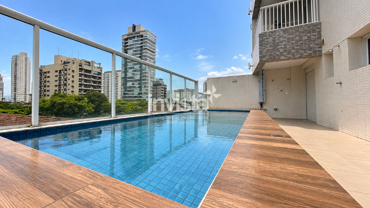 C&oacute;digo: 44685 R$ 12.000,00 Apartamento Garden para alugar em Santos-SP no bairro Boqueir&atilde;o, com 2 dormit&oacute;rios e 125m&sup2; 125 m&sup2; 2 quartos 2 vagas - Santos