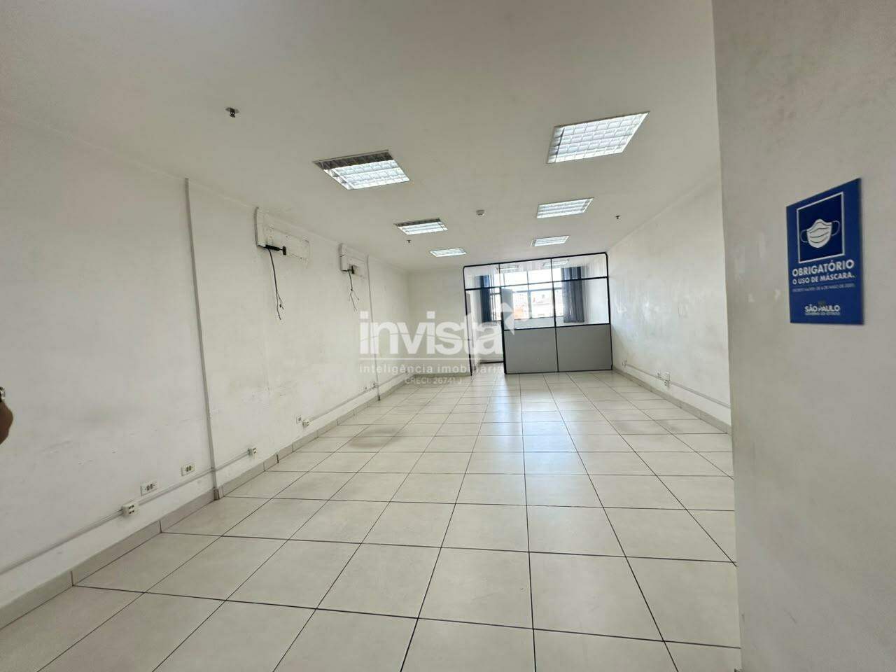 C&oacute;digo: 44711 R$ 3.100,00 Sala Comercial para alugar em Santos-SP no bairro CENTRO, com 0 dormit&oacute;rio e 65m&sup2; 65 m&sup2; 0 quartos 1 vaga - Santos