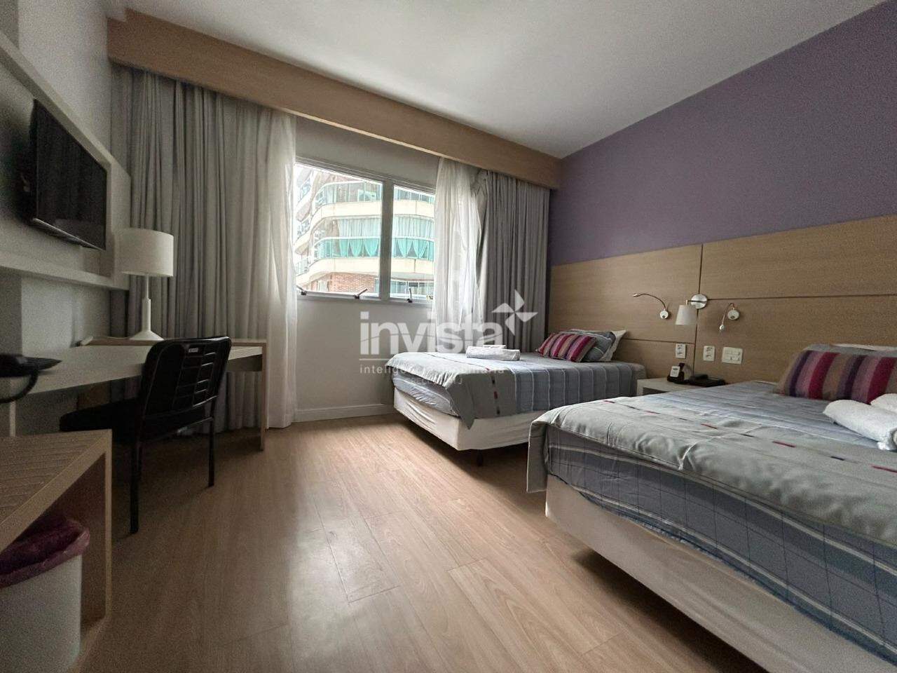 C&oacute;digo: 44930 R$ 4.500,00 Apartamento para alugar em Santos-SP no bairro Pomp&eacute;ia, com 1 dormit&oacute;rio e 25m&sup2; 25 m&sup2; 1 quarto 0 vagas - Santos