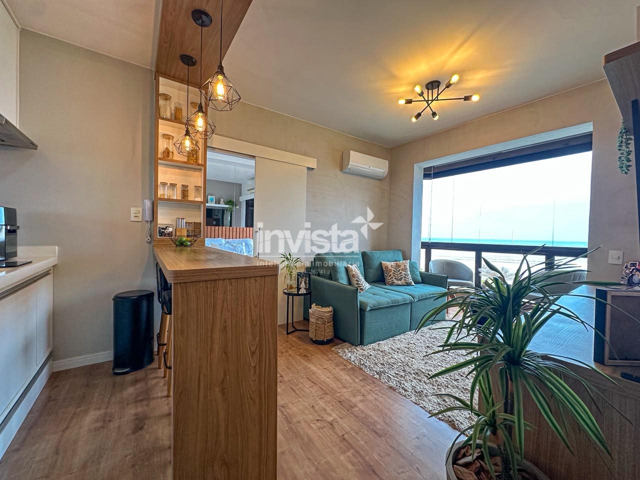 C&oacute;digo: 44959 R$ 360.000,00 Flat &agrave; venda em S&atilde;o Vicente-SP no bairro Itarar&eacute;, com 1 dormit&oacute;rio e 43m&sup2; 43 m&sup2; 1 quarto 1 vaga - Santos