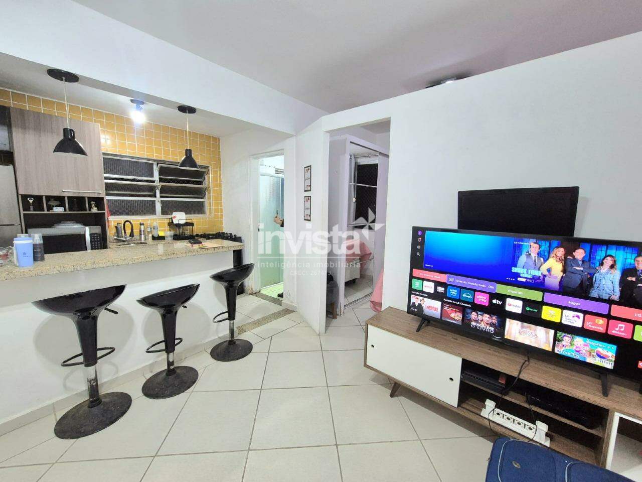 C&oacute;digo: 44992 R$ 330.000,00 Kitnet &agrave; venda em Santos-SP no bairro Embar&eacute;, com 1 dormit&oacute;rio e 30m&sup2; 30 m&sup2; 1 quarto 1 vaga - Santos