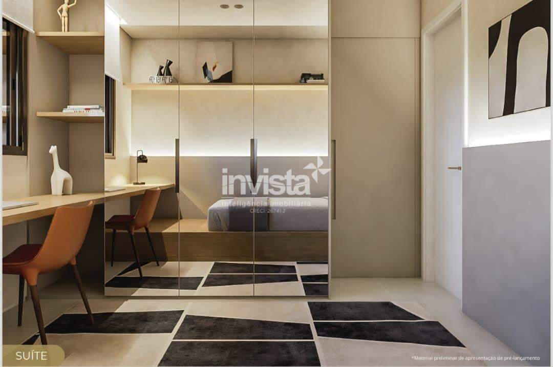 Apartamento na planta &agrave; venda em Santos &ndash; 3 dormit&oacute;rios, 1 su&iacute;te, varanda gourmet e 90 m&sup2; - Santos