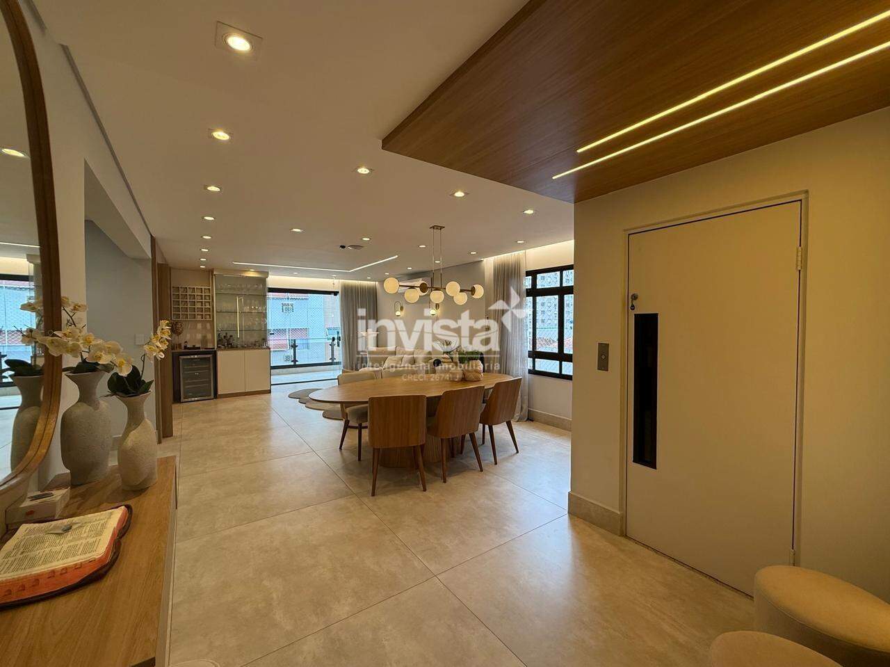 C&oacute;digo: 45155 R$ 12.700,00 Apartamento para alugar em Santos-SP no bairro Embar&eacute;, com 4 dormit&oacute;rios e 208m&sup2; 208 m&sup2; 4 quartos 2 vagas - Santos