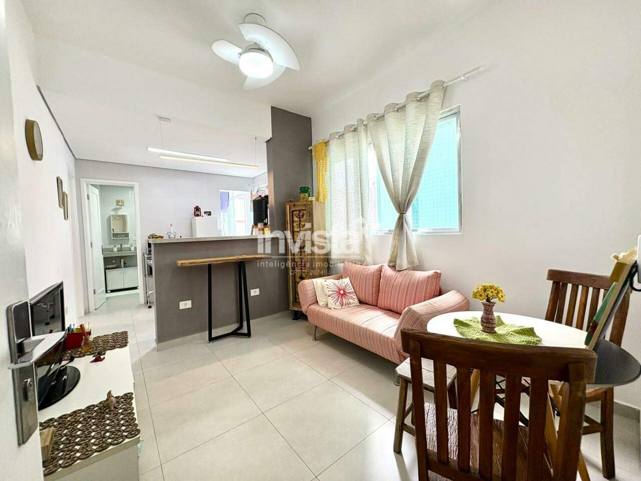 C&oacute;digo: 45190 R$ 450.000,00 Apartamento &agrave; venda em Santos-SP no bairro Jos&eacute; Menino, com 1 dormit&oacute;rio e 50m&sup2; 50 m&sup2; 1 quarto 1 vaga - Santos