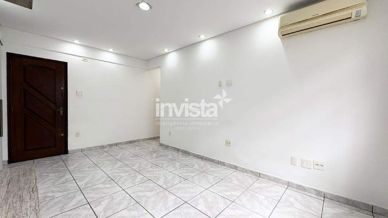 Apartamento para loca&ccedil;&atilde;o no Boqueir&atilde;o, em Santos, com 2 dormit&oacute;rios e vaga demarcada - Santos