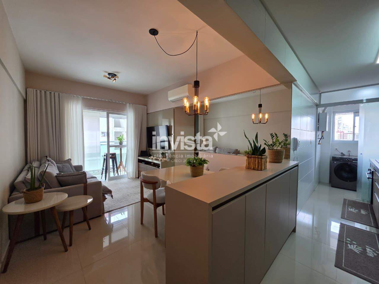 C&oacute;digo: 45358 R$ 858.000,00 Apartamento &agrave; venda em Santos-SP no bairro Boqueir&atilde;o, com 2 dormit&oacute;rios e 63m&sup2; 63 m&sup2; 2 quartos 1 vaga - Santos