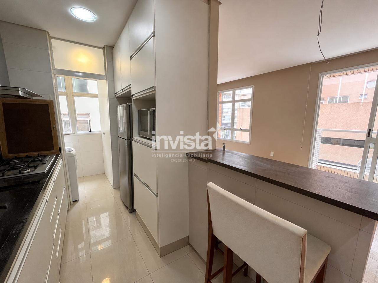 Apartamento para aluguel no bairro Gonzaga - Santos