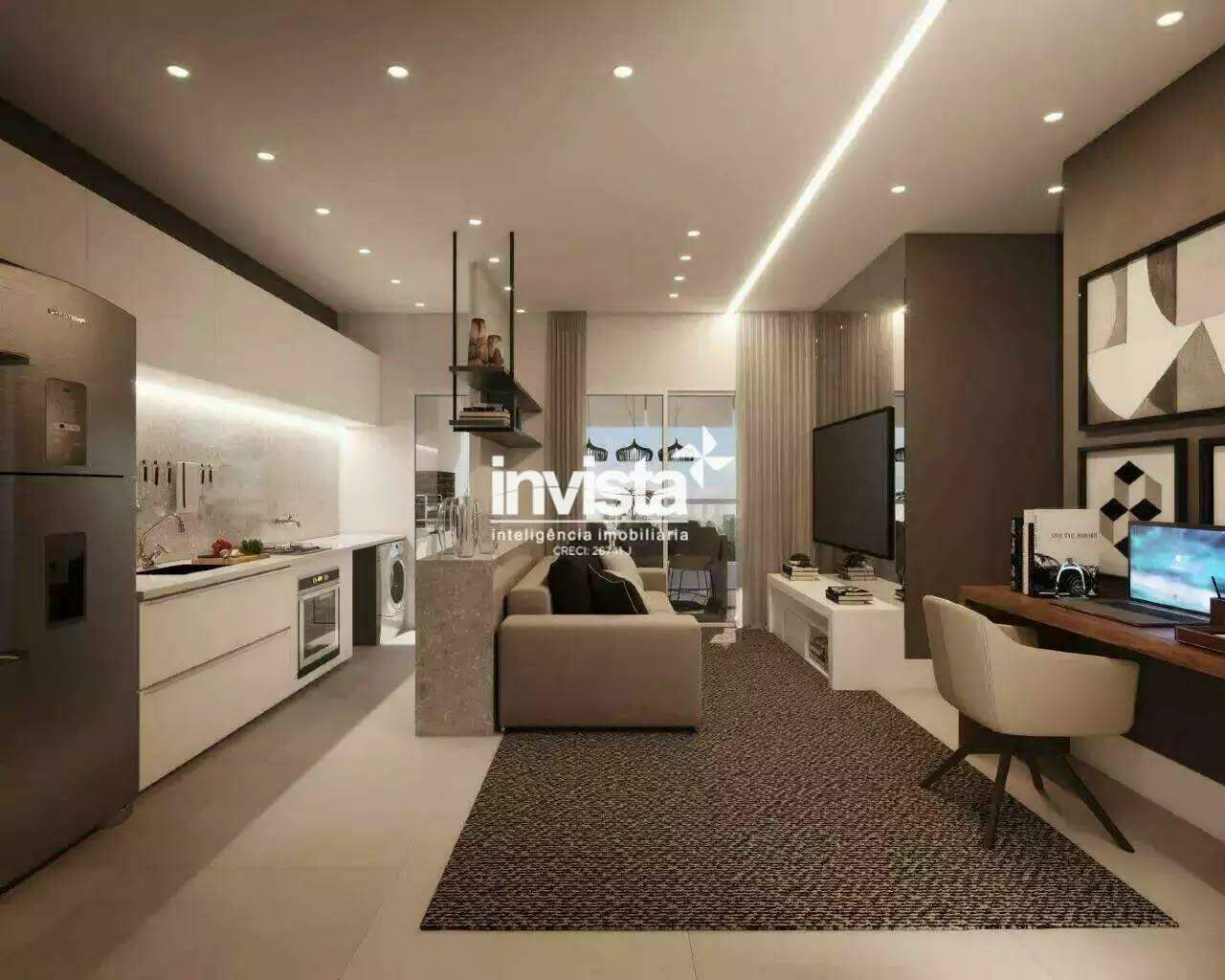 C&oacute;digo: 45394 R$ 930.000,00 Apartamento &agrave; venda em Santos-SP no bairro Encruzilhada, com 2 dormit&oacute;rios e 72m&sup2; 72 m&sup2; 2 quartos 1 vaga - Santos