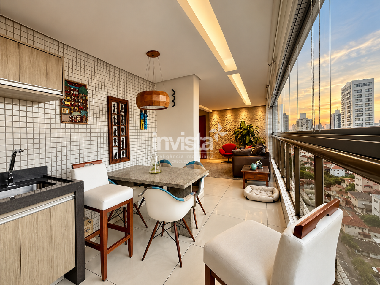 C&oacute;digo: 45449 R$ 18.000,00 Apartamento para alugar em Santos-SP no bairro Embar&eacute;, com 3 dormit&oacute;rios e 171m&sup2; 171 m&sup2; 3 quartos 2 vagas - Santos