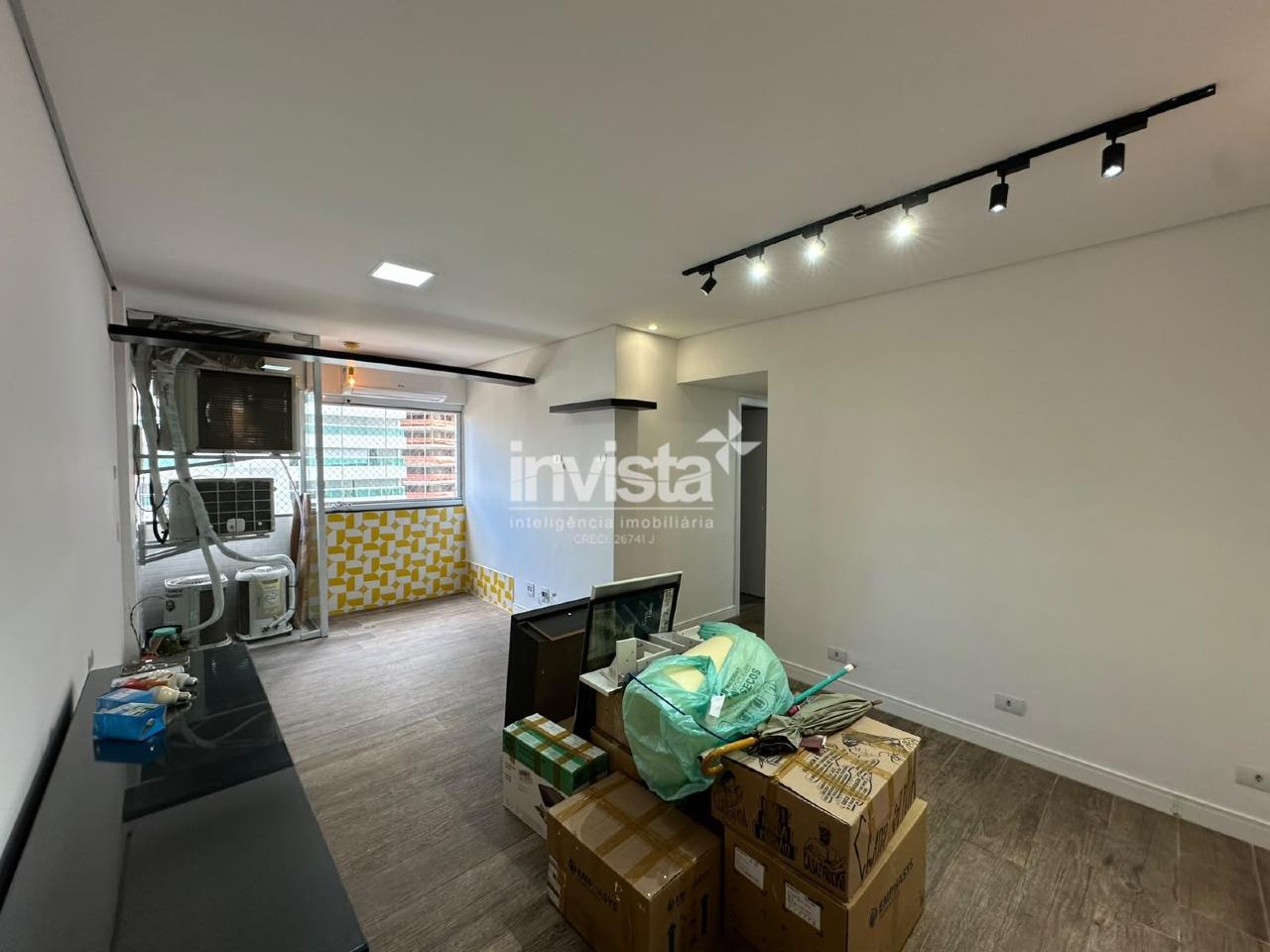 C&oacute;digo: 45455 R$ 5.000,00 Apartamento para alugar em Santos-SP no bairro Boqueir&atilde;o, com 3 dormit&oacute;rios e 78m&sup2; 78 m&sup2; 3 quartos 1 vaga - Santos