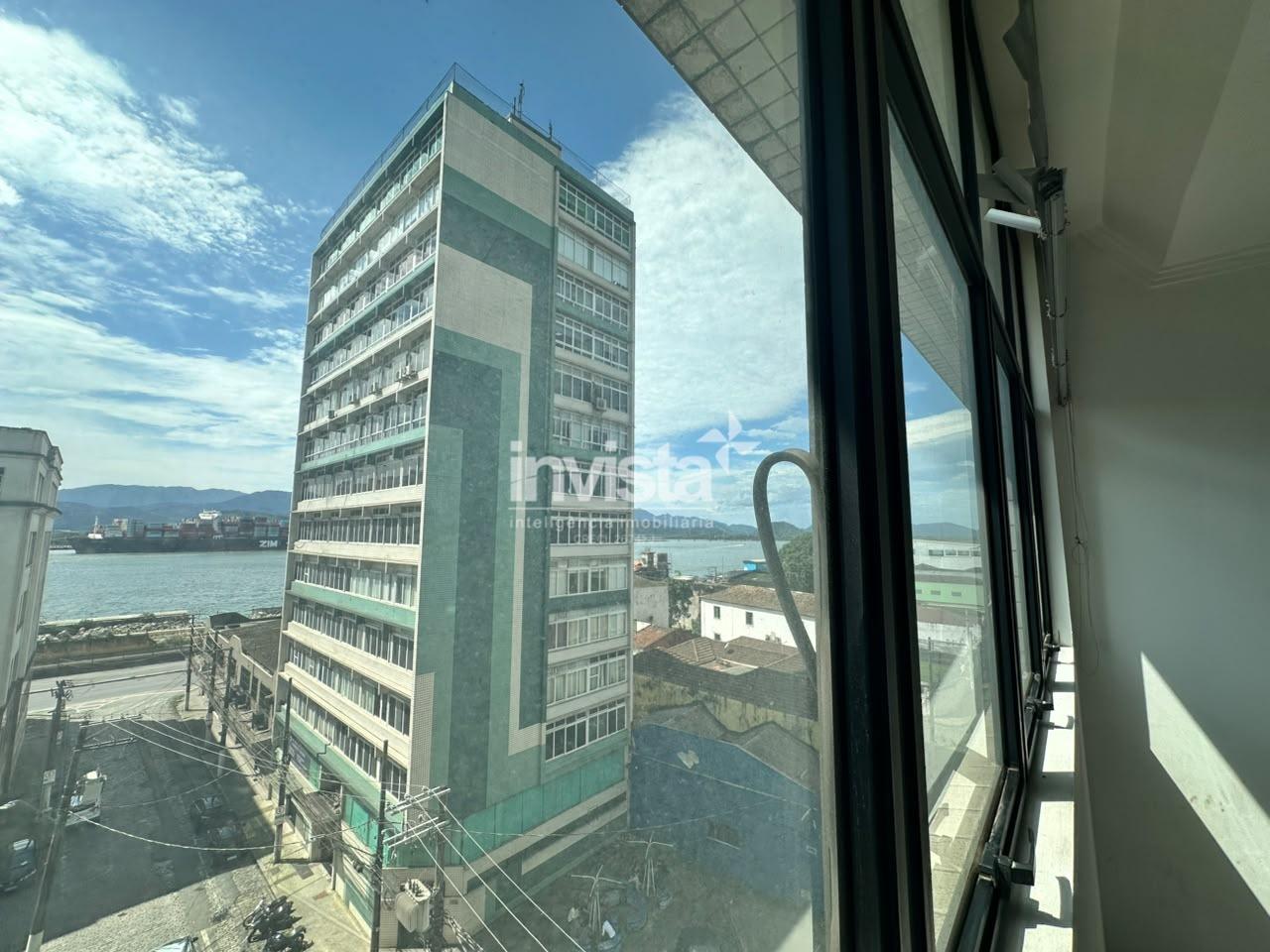 Aluguel: Sala Comercial de 90 m&sup2; em pr&eacute;dio empresarial no Centro de Santos - Santos