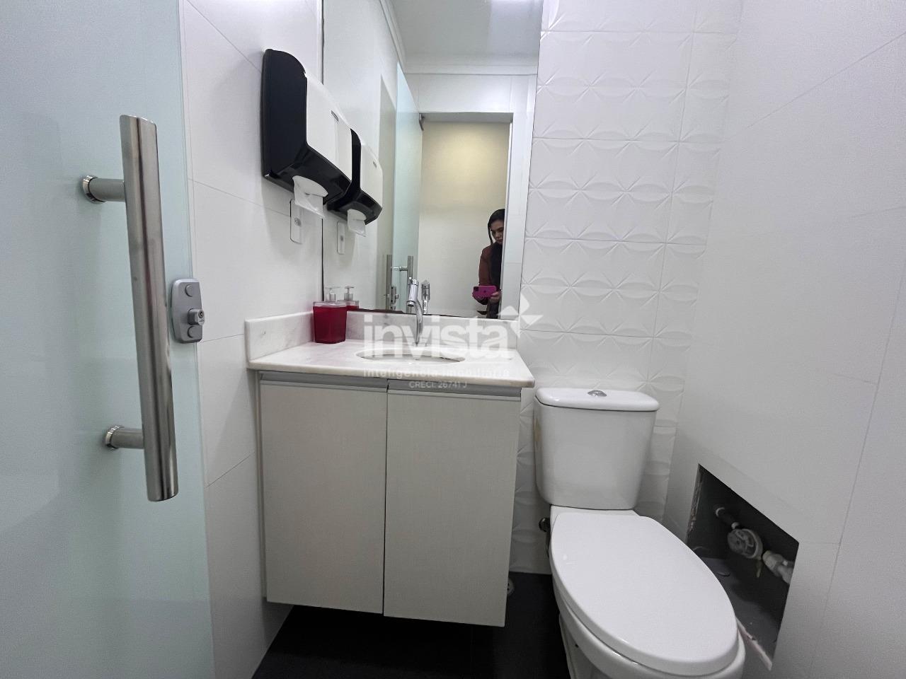 Sala Comercial &agrave; venda no bairro Gonzaga - Santos