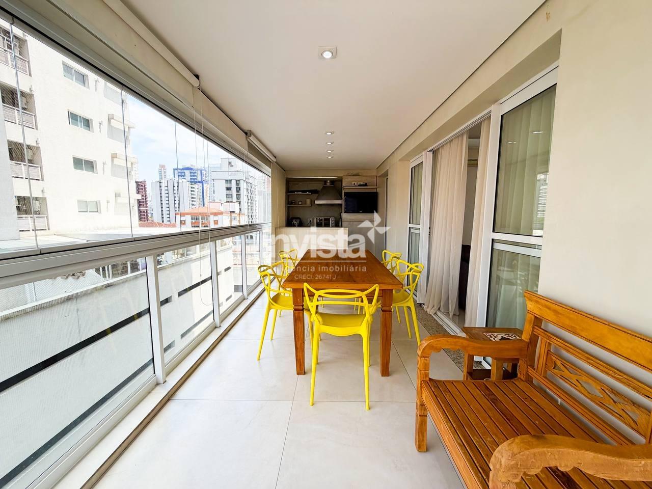 C&oacute;digo: 4910 R$ 2.800.000,00 Apartamento &agrave; venda no bairro Embar&eacute; 172 m&sup2; 3 quartos 3 vagas - Santos