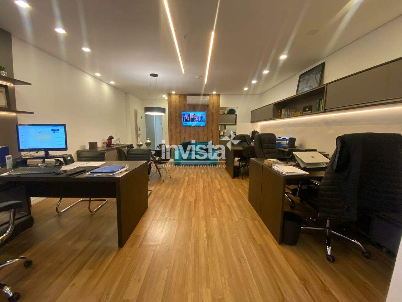C&oacute;digo: 6133 R$ 610.000,00 Sala Comercial &agrave; venda em Santos-SP no bairro Boqueir&atilde;o, com 0 dormit&oacute;rio e 40m&sup2; 40 m&sup2; 0 quartos 1 vaga - Santos