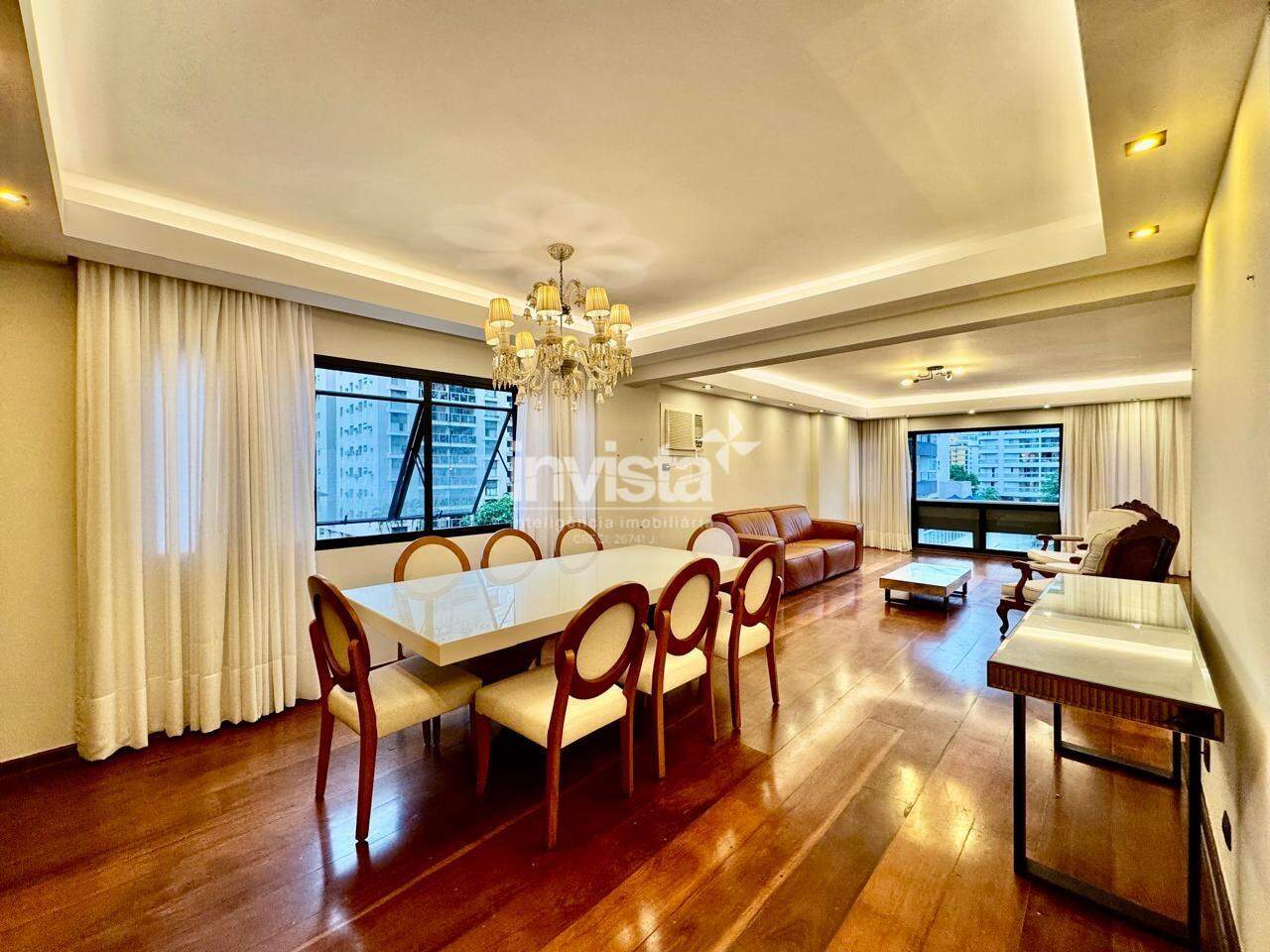 C&oacute;digo: 9092 R$ 1.540.000,00 Apartamento &agrave; venda em Santos-SP no bairro Boqueir&atilde;o, com 3 dormit&oacute;rios e 206m&sup2; 206 m&sup2; 3 quartos 3 vagas - Santos