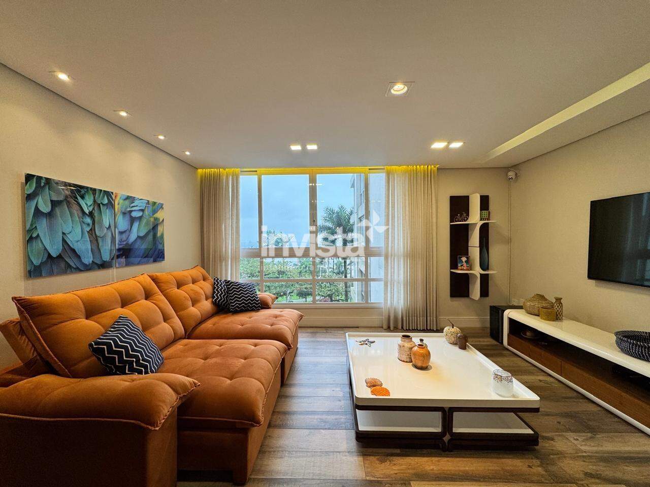 Apartamento &agrave; venda em Santos-SP no bairro Boqueir&atilde;o, com 3 dormit&oacute;rios e 150m&sup2; - Santos