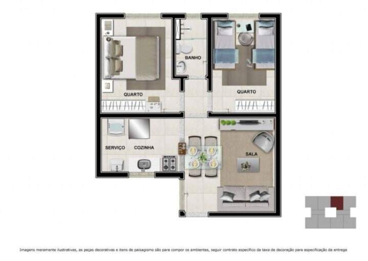 Apartamento, 2 quartos, 53 m² - Foto 19