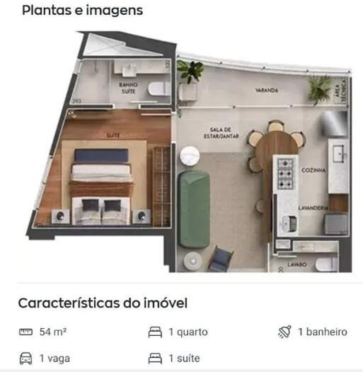 Apartamento, 1 quarto, 54 m² - Foto 9