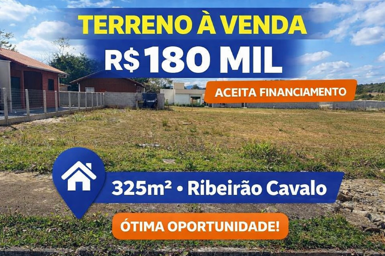 Terreno à venda no Braço do Ribeirão Cavalo: 
