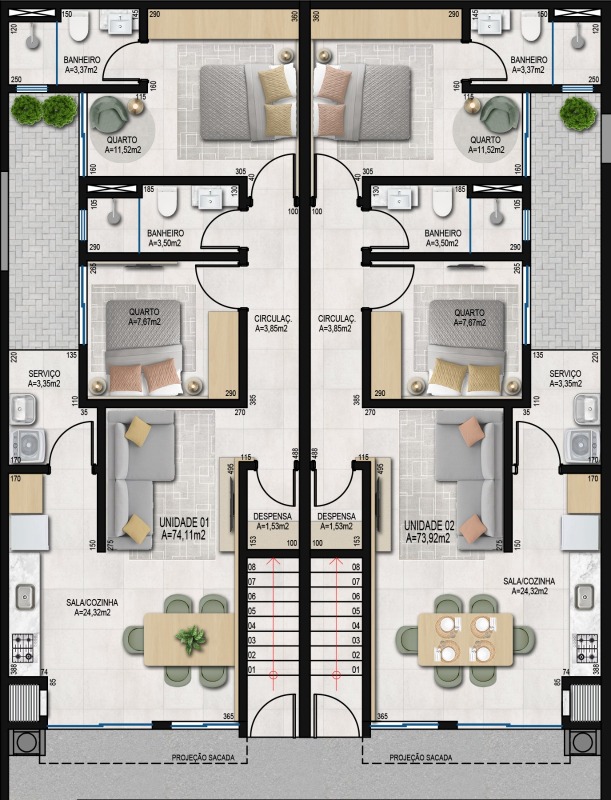 Apartamento à venda no Vila Lenzi: 