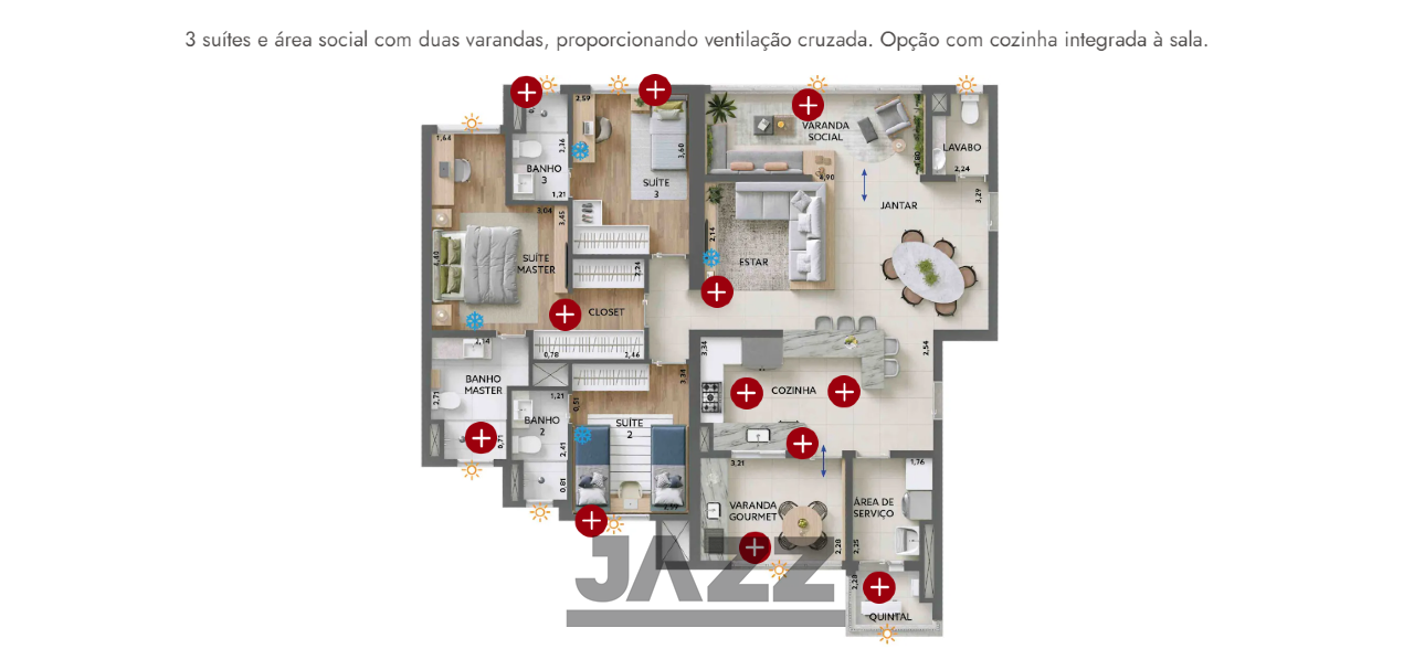 Apartamento à venda com 3 quartos, 127m² - Foto 34