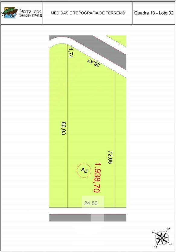 Terreno, 1939 m² - Foto 3