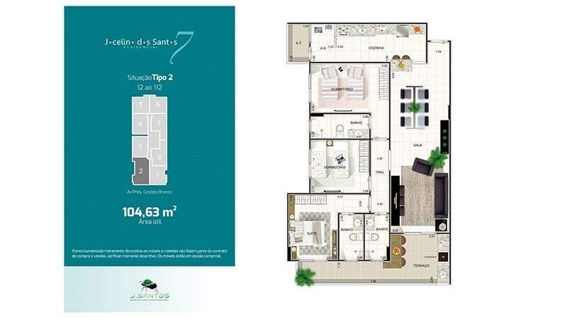 Apartamento à venda com 3 quartos, 76m² - Foto 9