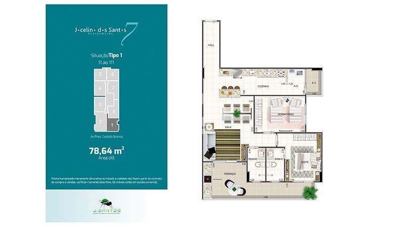 Apartamento à venda com 3 quartos, 76m² - Foto 8