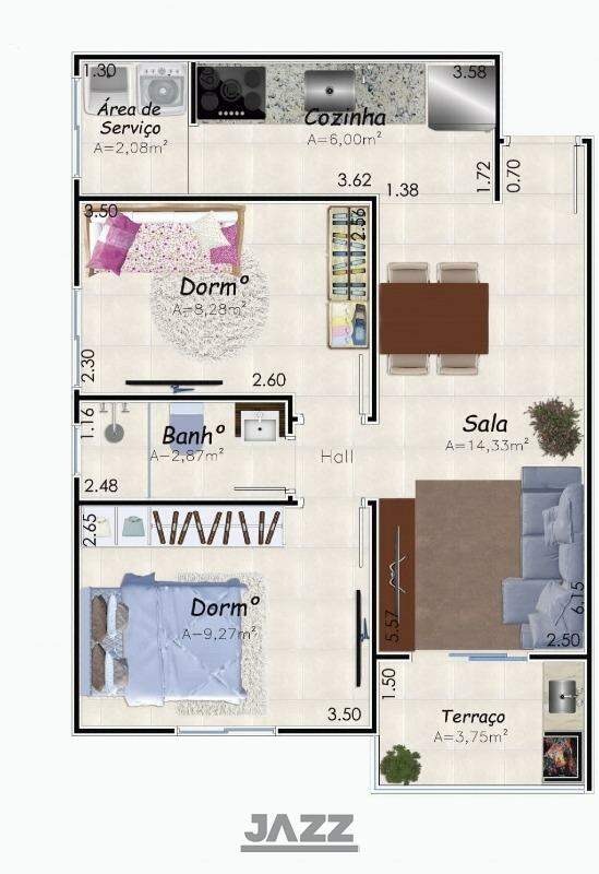 Apartamento à venda com 2 quartos, 53m² - Foto 10