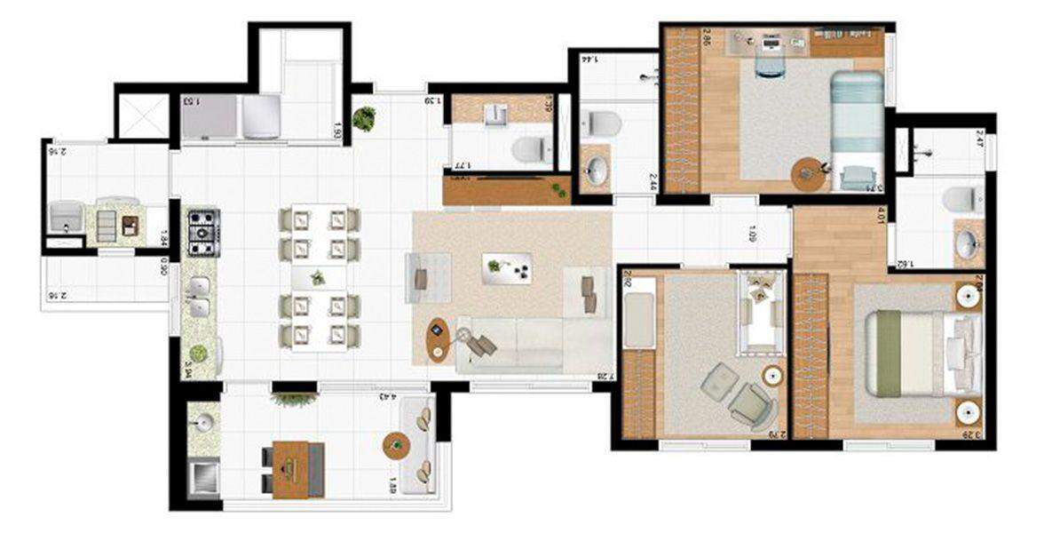 Apartamento à venda com 3 quartos, 94m² - Foto 29