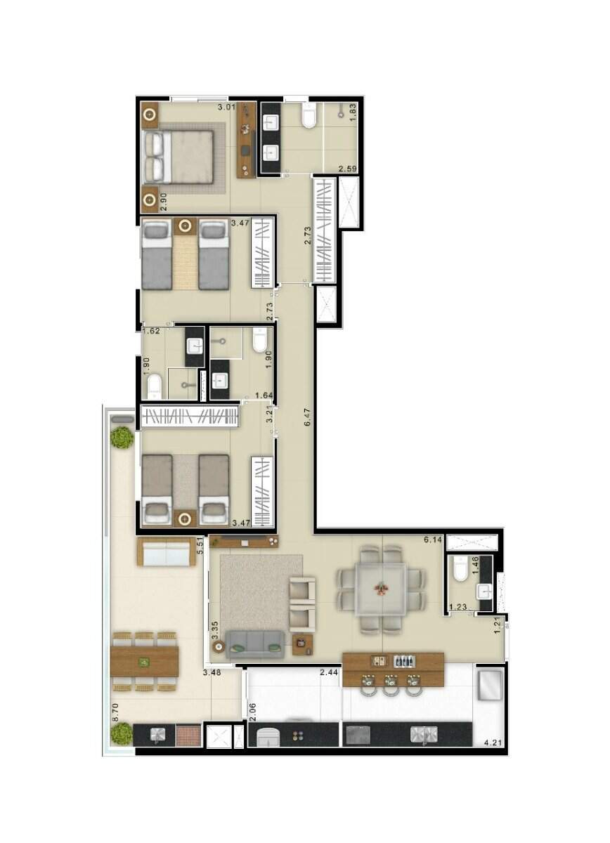 Apartamento à venda no Interlagos: