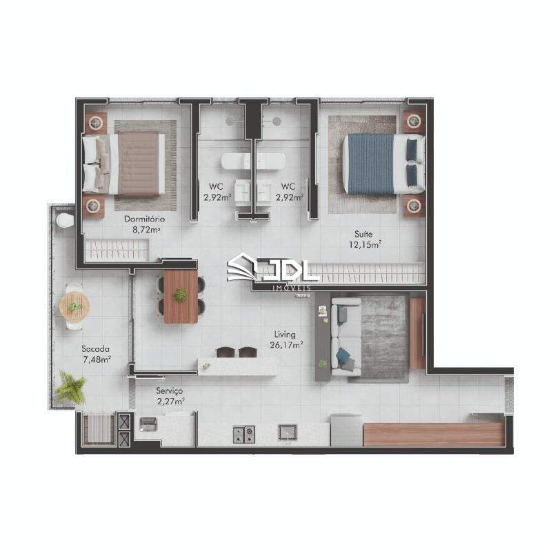 Apartamento à venda no bairro Velha: 