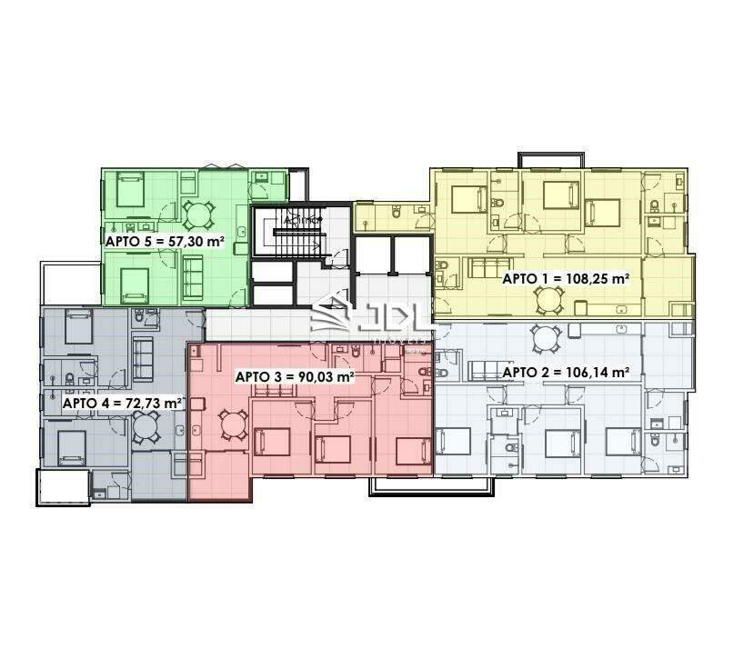 Apartamento à venda no bairro Itacolomi: 