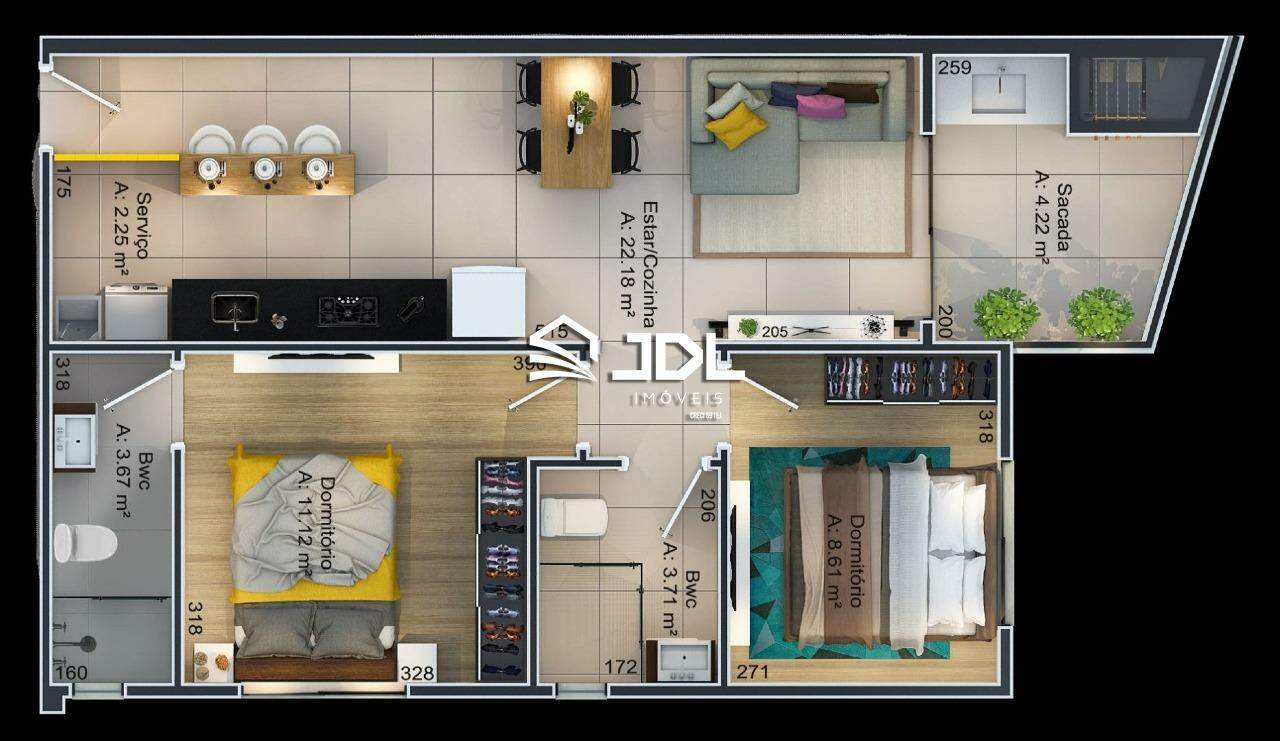 Apartamento à venda no bairro Nossa Senhora da Paz: 