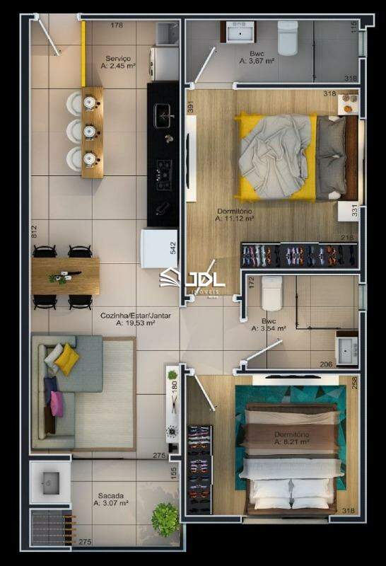 Apartamento à venda no bairro Nossa Senhora da Paz: 