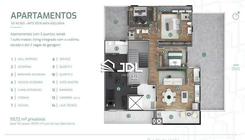 Apartamento à venda no bairro Itacolomi: 
