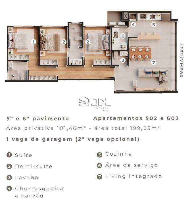Apartamento à venda no bairro Armação: 