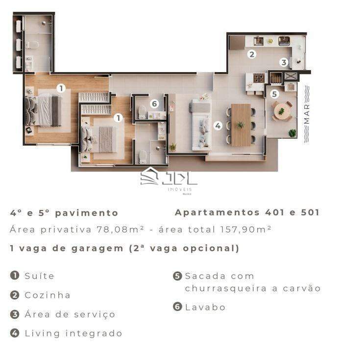Apartamento à venda no bairro Armação: 