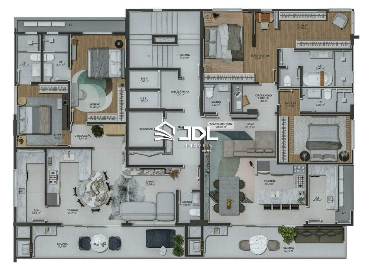 Apartamento à venda no bairro Itacolomi: 