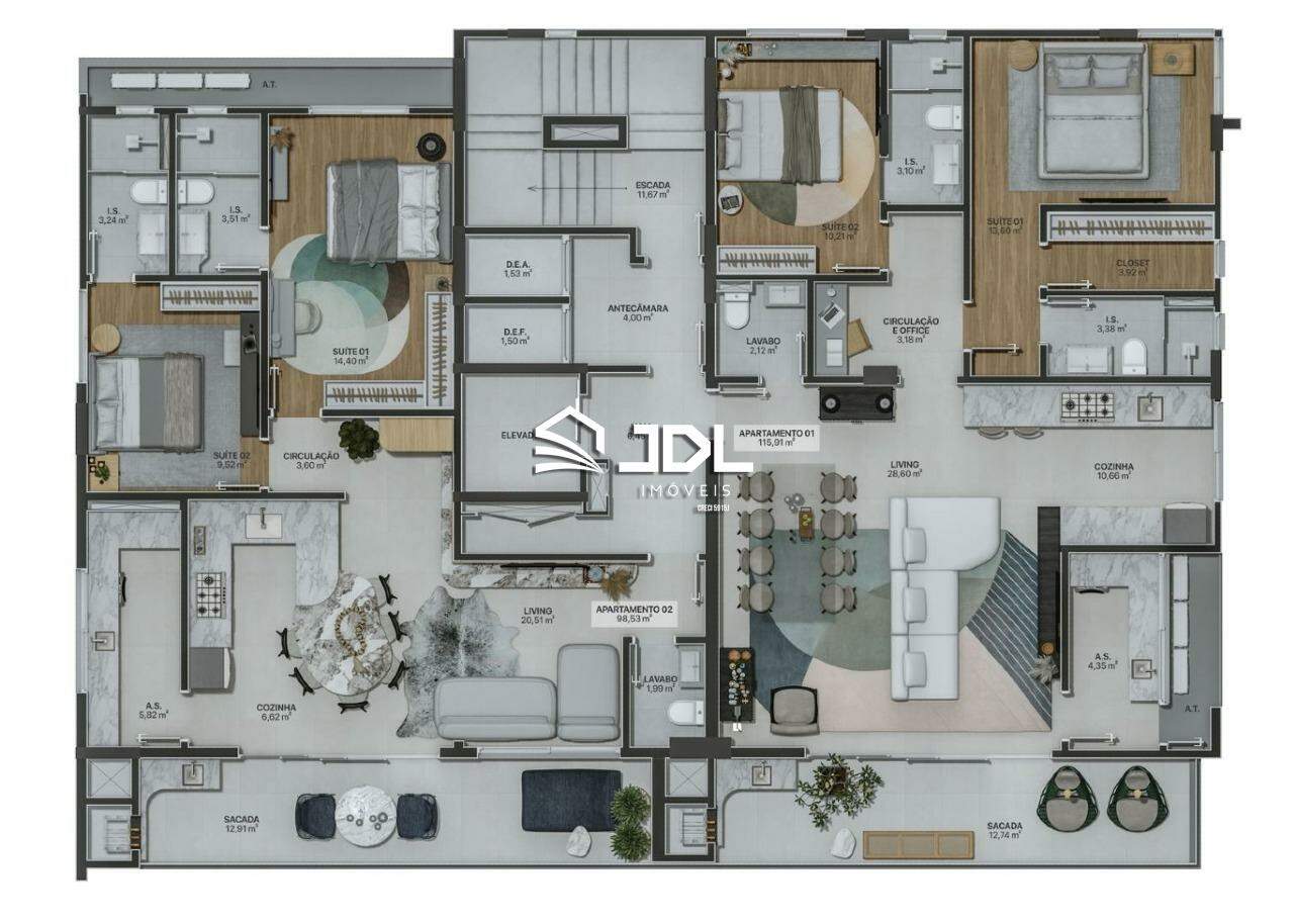 Apartamento à venda no bairro Itacolomi: 