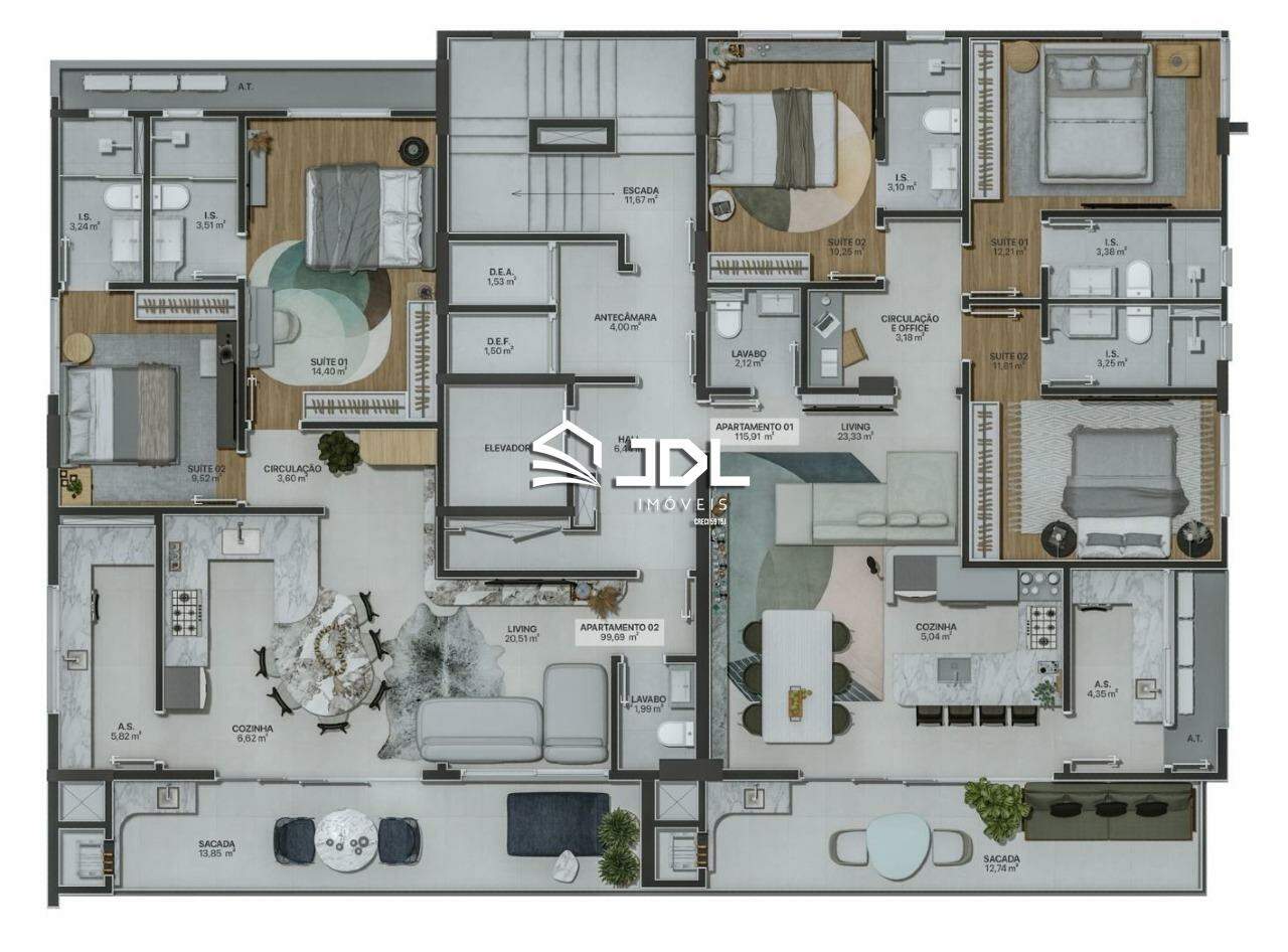 Apartamento à venda no bairro Itacolomi: 